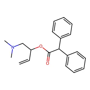 1-(Dimethylamino)but-3-en-2-yl diphenylacetate structure