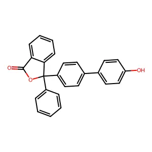 3-(4'-Hydroxy[1,1'-biphenyl]-4-yl)-3-phenyl-2-benzofuran-1(3H)-one structure