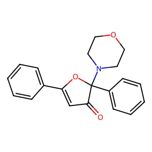 2-(Morpholin-4-yl)-2,5-diphenylfuran-3(2H)-one structure