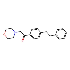 2-Morpholin-4-yl-1-(4-phenethylphenyl)ethanone structure