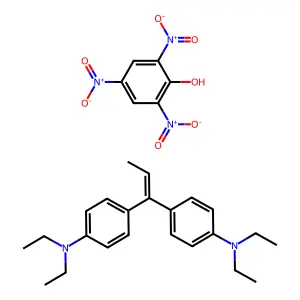 4-[1-[4-(diethylamino)phenyl]prop-1-enyl]-N,N-diethylaniline structure