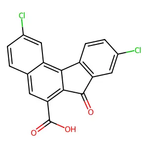 2,9-Dichloro-7-oxobenzo[c]fluorene-6-carboxylic acid structure
