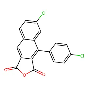 6-Chloro-4-(4-chlorophenyl)naphtho[2,3-c]furan-1,3-dione structure