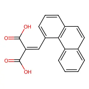 2-(Phenanthren-4-ylmethylidene)propanedioic acid structure