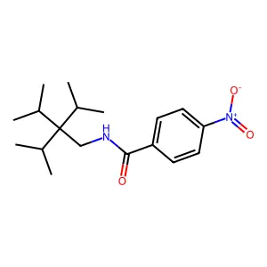 N-[3-methyl-2,2-di(propan-2-yl)butyl]-4-nitrobenzamide structure