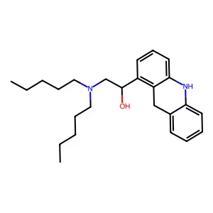 1-(9,10-Dihydroacridin-1-yl)-2-(dipentylamino)ethanol structure