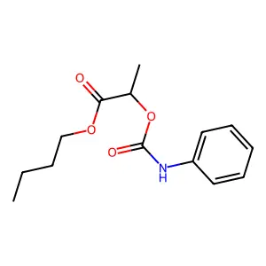 Butyl 2-(phenylcarbamoyloxy)propanoate structure