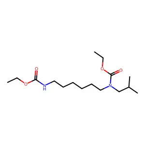 ethyl N-[6-(ethoxycarbonylamino)hexyl]-N-(2-methylpropyl)carbamate structure