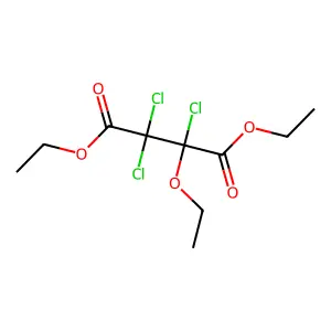 Diethyl 2,2,3-trichloro-3-ethoxybutanedioate structure