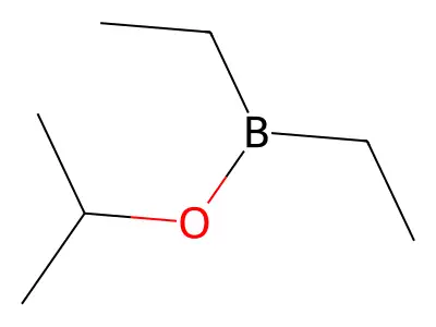 Borinic acid, diethyl-, 1-methylethyl ester structure