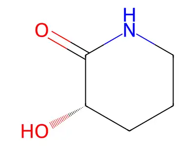 (S)-3-hydroxypiperidin-2-one structure
