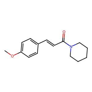 Piperidine, 1-[3-(4-methoxyphenyl)-1-oxo-2-propenyl]- structure