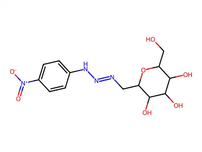 beta-D-Glucopyranosyl-4-nitrophenyltriazene structure
