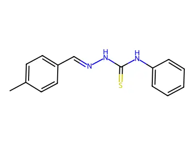 1-[(4-Methylphenyl)methylideneamino]-3-phenylthiourea structure