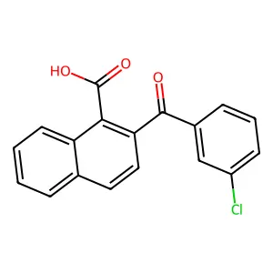 2-(3-Chlorobenzoyl)naphthalene-1-carboxylic acid structure