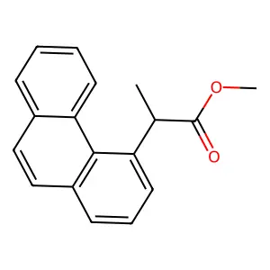 Methyl 2-phenanthren-4-ylpropanoate structure