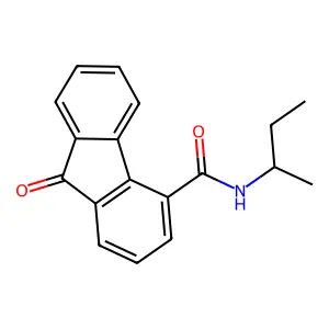 N-(Butan-2-yl)-9-oxo-9H-fluorene-4-carboxamide structure