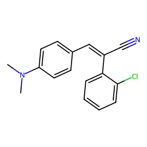 2-(2-Chlorophenyl)-3-[4-(dimethylamino)phenyl]prop-2-enenitrile structure