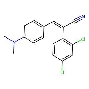 2-(2,4-Dichlorophenyl)-3-[4-(dimethylamino)phenyl]prop-2-enenitrile structure