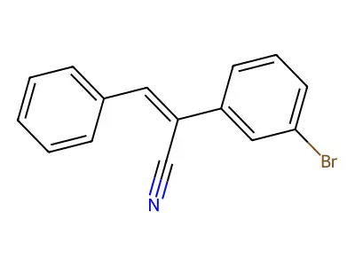 2-(3-Bromophenyl)-3-phenylprop-2-enenitrile structure