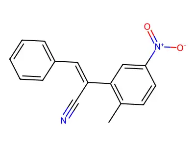 2-(2-Methyl-5-nitrophenyl)-3-phenylprop-2-enenitrile structure