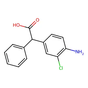 2-(4-Amino-3-chlorophenyl)-2-phenylacetic acid structure