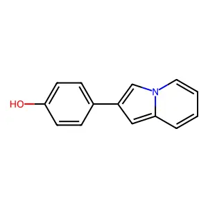 2-(4-Hydroxyphenyl)indolizine structure