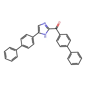 ([1,1'-Biphenyl]-4-yl)[5-([1,1'-biphenyl]-4-yl)-1H-imidazol-2-yl]methanone structure