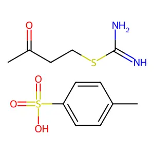 4-Methylbenzenesulfonic acid;3-oxobutyl carbamimidothioate structure