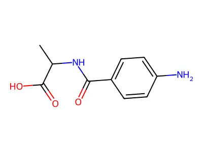 2-[(4-Aminobenzoyl)amino]propanoic acid structure