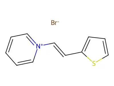 1-(2-Thiophen-2-ylethenyl)pyridin-1-ium bromide structure