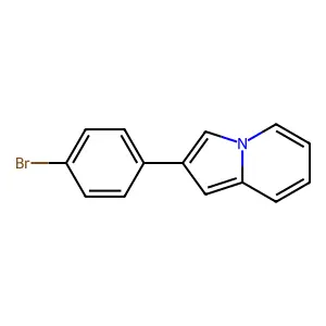 2-(4-Bromophenyl)indolizine structure