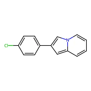 2-(4-Chlorophenyl)indolizine structure