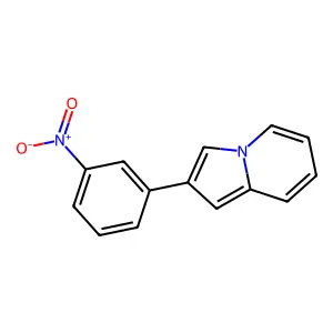 2-(3-Nitrophenyl)indolizine structure