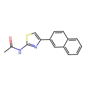 N-(4-(萘-2-基)-1,3-噻唑-2-基)乙酰胺 structure