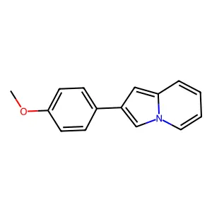 2-(4-Methoxyphenyl)indolizine structure