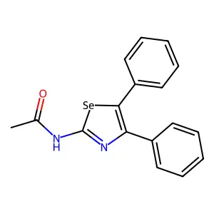 N-(4,5-diphenyl-1,3-selenazol-2-yl)acetamide structure