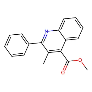 Methyl 3-methyl-2-phenylquinoline-4-carboxylate structure