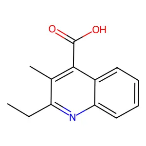 2-Ethyl-3-methyl-quinoline-4-carboxylic acid structure