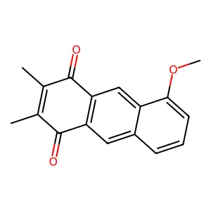 5-Methoxy-2,3-dimethylanthracene-1,4-dione structure