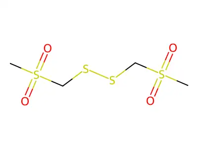 Bis((methylsulfonyl)methyl) disulfide structure