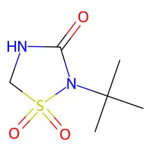 2-Tert-butyl-1,1-dioxo-1,2,4-thiadiazolidin-3-one structure
