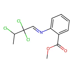 Methyl 2-(2,2,3-trichlorobutylideneamino)benzoate structure