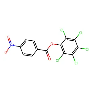 (2,3,4,5,6-Pentachlorophenyl) 4-nitrobenzoate structure