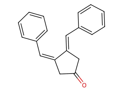 3,4-Dibenzylidenecyclopentan-1-one structure