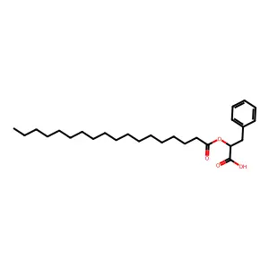 2-十八酰氧基-3-苯基丙酸 structure