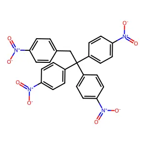 1-Nitro-4-[2,2,2-tris(4-nitrophenyl)ethyl]benzene structure