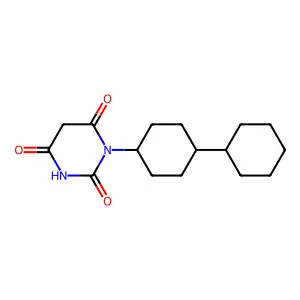 1-(4-Cyclohexylcyclohexyl)-1,3-diazinane-2,4,6-trione structure