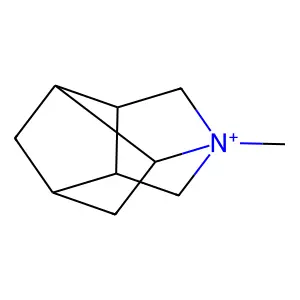 2H-1,3,5-Ethanylylidenecyclopenta(b)pyrrolium, hexahydro-1-methyl- structure
