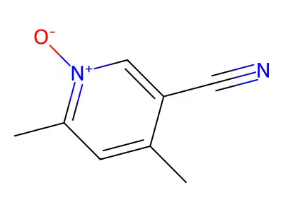 4,6-Dimethyl-1-oxidopyridin-1-ium-3-carbonitrile structure